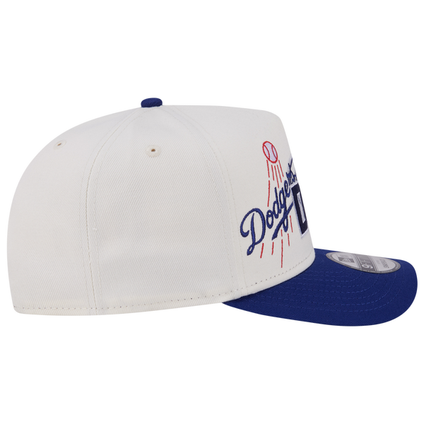 New Era Dodgers 9FIFTY A-Frame Classic Cap - Adult - White/Blue - Image 6