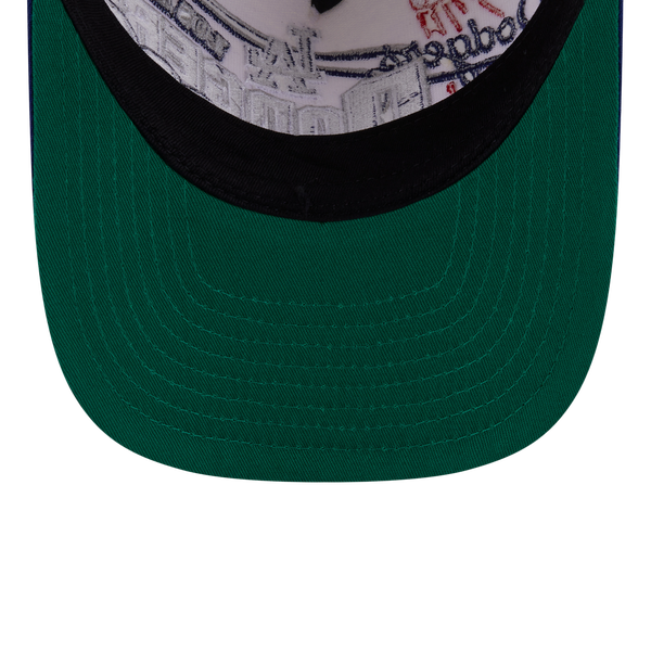 New Era Dodgers 9FIFTY A-Frame Classic Cap - Adult - White/Blue - Image 7