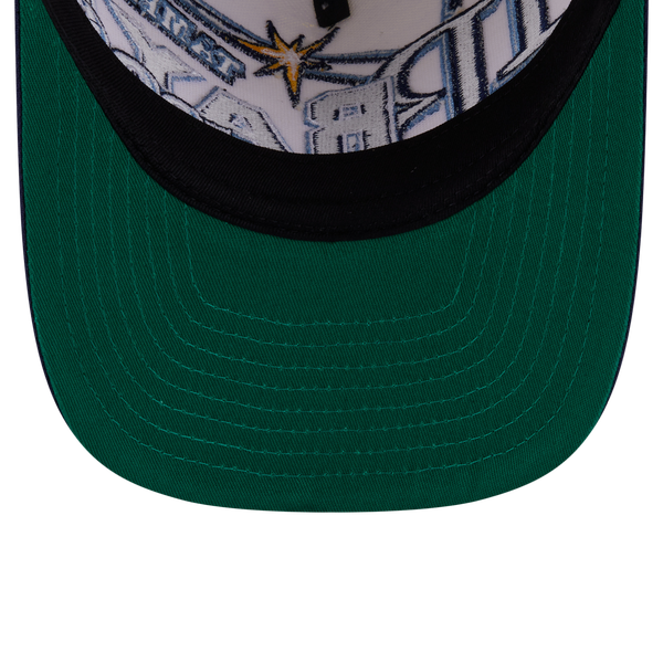 New Era Rays 9FIFTY A-Frame Classic Cap - Adult - Navy/White - Image 7