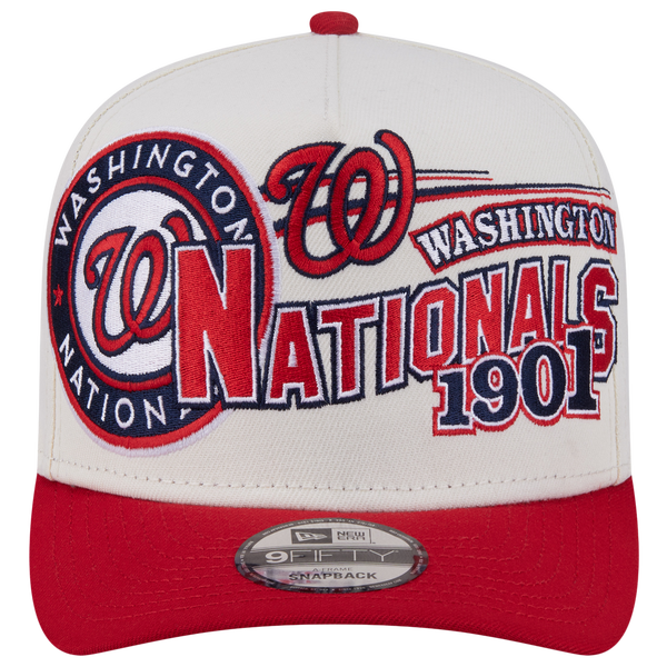 New Era Nationals 9FIFTY A-Frame Classic Cap - Adult - Red/White - Image 2