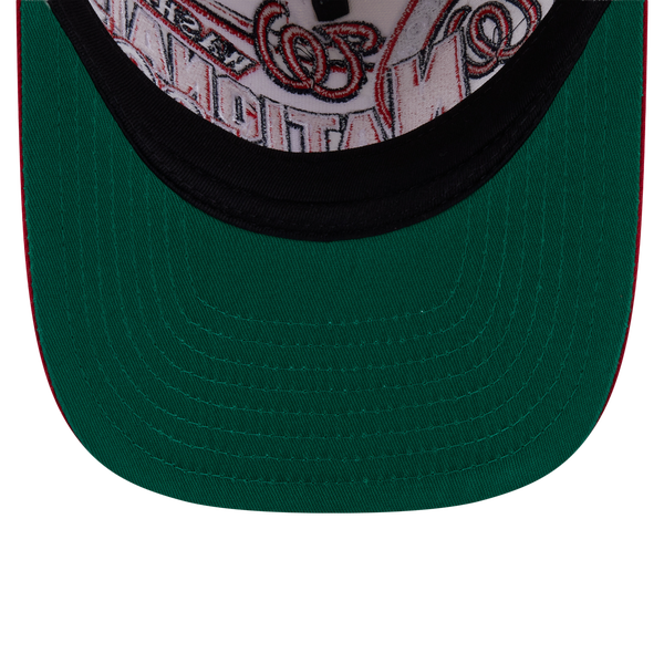New Era Nationals 9FIFTY A-Frame Classic Cap - Adult - Red/White - Image 7