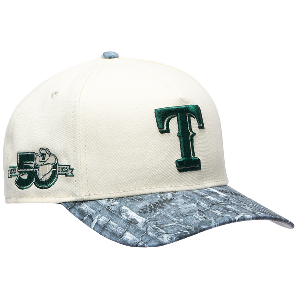 New Era Rangers 9FORTY A-Frame Tonal RT Cap - Adult - Chrome/Olive Realtree - Image 3