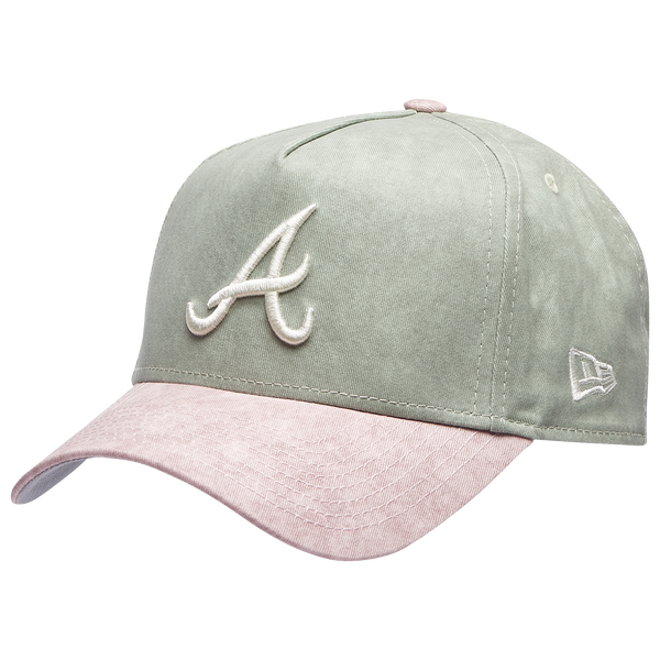 New Era Braves 940AF Washed Cap - Adult - Green/Purple