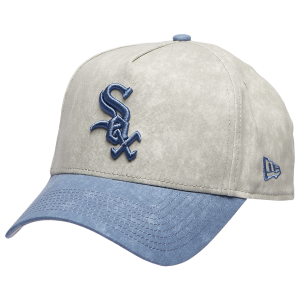 New Era White Sox 9FORTY A-Frame Washed Cap - Adult - Navy/Grey