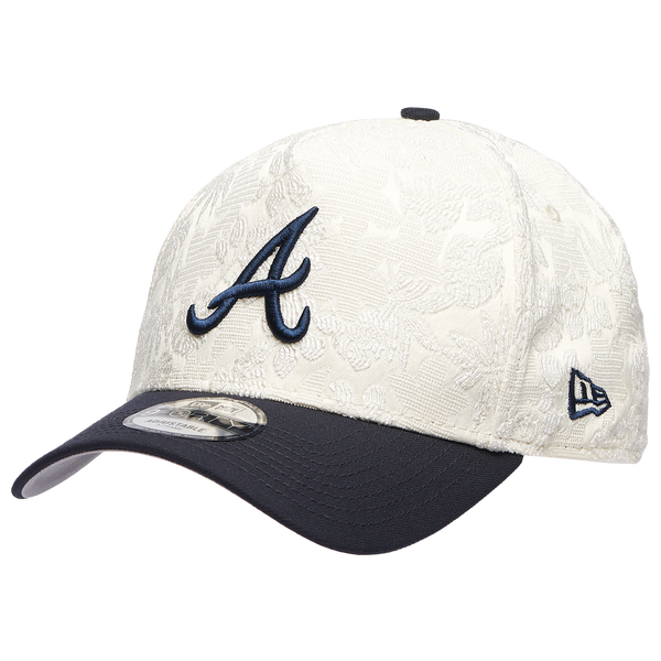 New Era Braves 940AF Botanical Cap - Adult - Navy/White