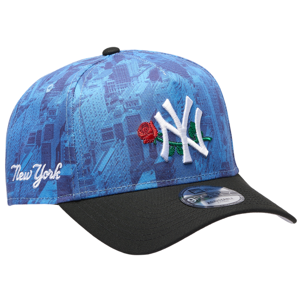 New Era Yankees 940AF City AOP Cap - Adult - Blue/Black - Image 3