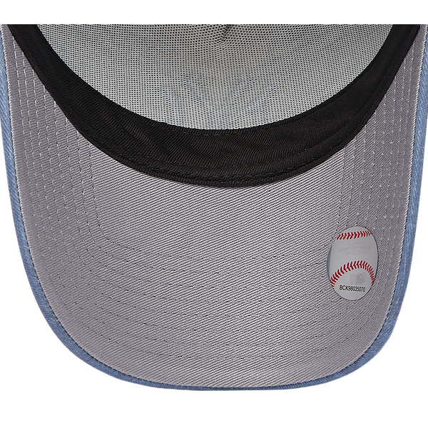New Era Yankees 9FORTY A-Frame Washed Cap - Adult - Grey/Navy - Image 5