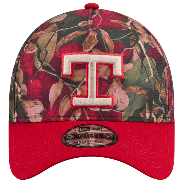 New Era Rangers 9FORTY A-Frame Leaves Cap - Adult - Multi/Blue - Image 2