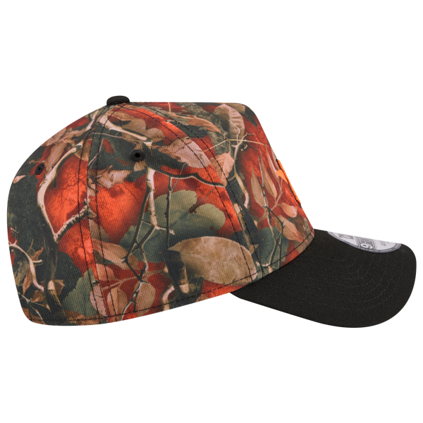 New Era Astros 9FORTY A-Frame Leaves Cap - Adult - Orange/Multi - Image 6