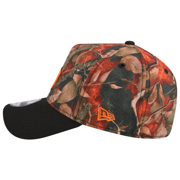 New Era Yankees 9FORTY A-Frame Leaves Cap - Adult - Orange/Multi - Image 5
