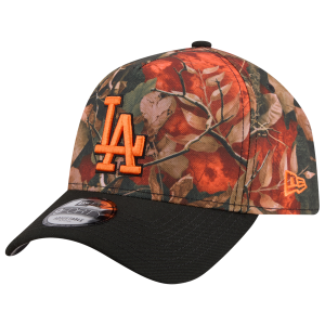 New Era Dodgers 9FORTY A-Frame Leaves Cap - Adult - Orange/Multi