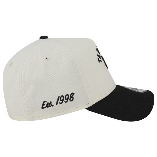 New Era Rays 9FORTY A-Frame UPSD Arch Cap - Adult - White/Black - Image 4