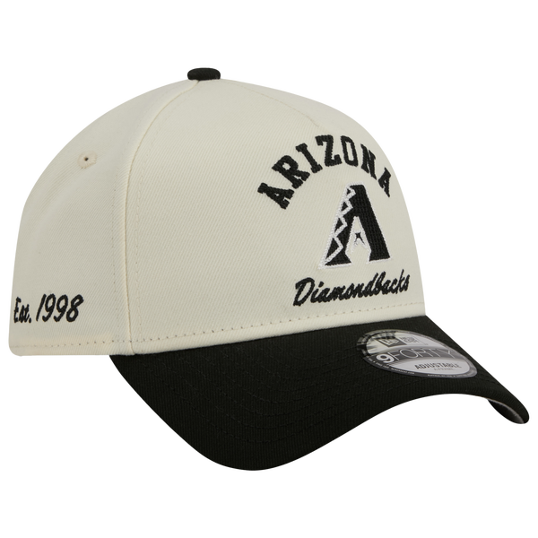 New Era Diamondbacks 9FORTY A-Frame UPSD Arch Cap - Adult - White/Black - Image 3