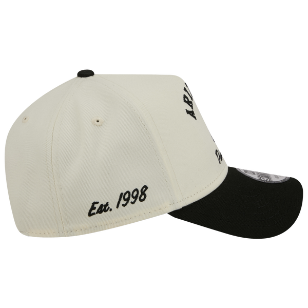 New Era Diamondbacks 9FORTY A-Frame UPSD Arch Cap - Adult - White/Black - Image 6