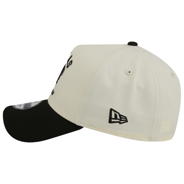 New Era Rangers 9FORTY A-Frame UPSD Arch Cap - Adult - White/Black - Image 5