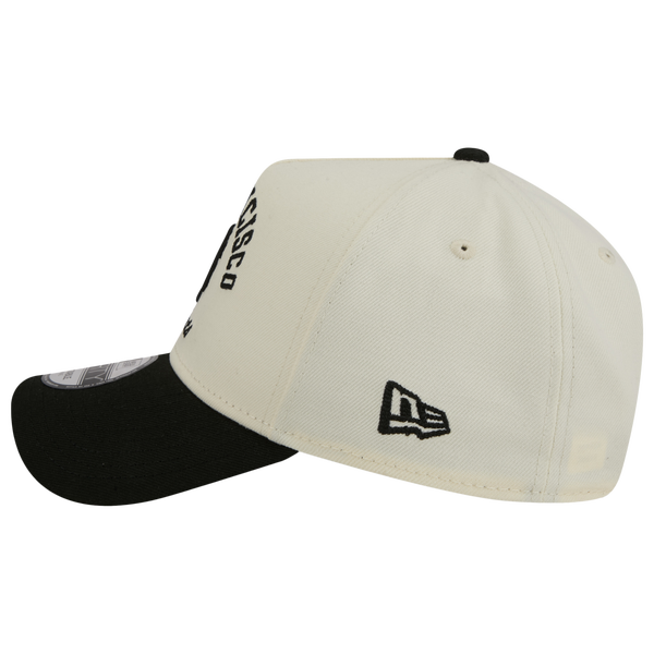 New Era Giants 9FORTY A-Frame UPSD Arch Cap - Adult - White/Black - Image 5
