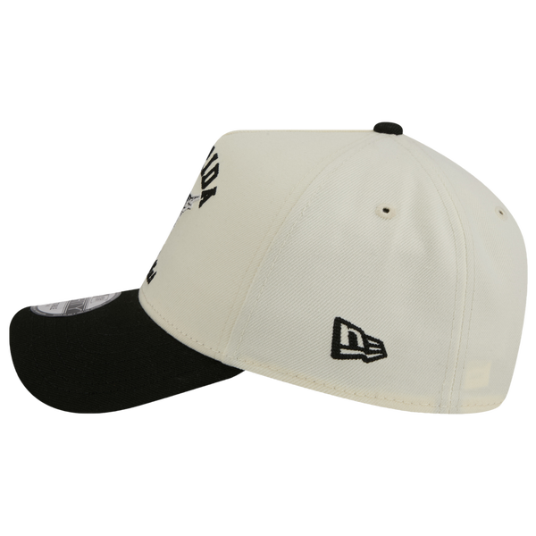 New Era Marlins 9FORTY A-Frame UPSD Arch Cap - Adult - White/Black - Image 5