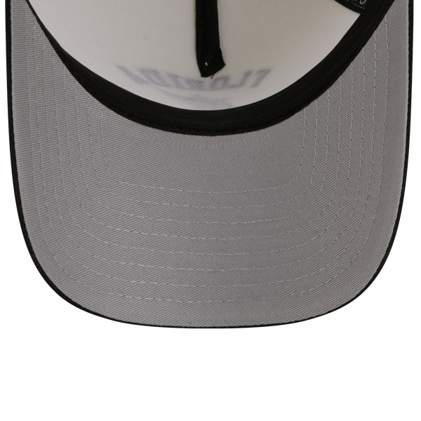 New Era Marlins 9FORTY A-Frame UPSD Arch Cap - Adult - White/Black - Image 7