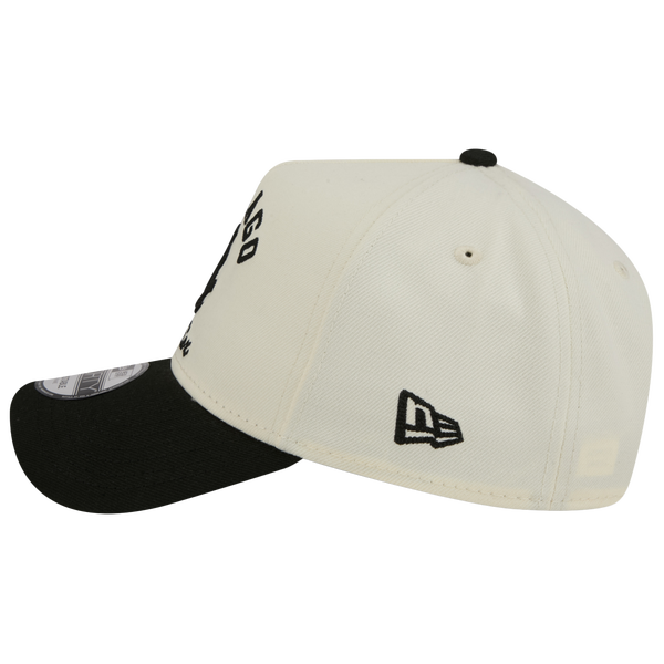 New Era White Sox 9FORTY A-Frame UPSD Arch Cap - Adult - Black/White - Image 5