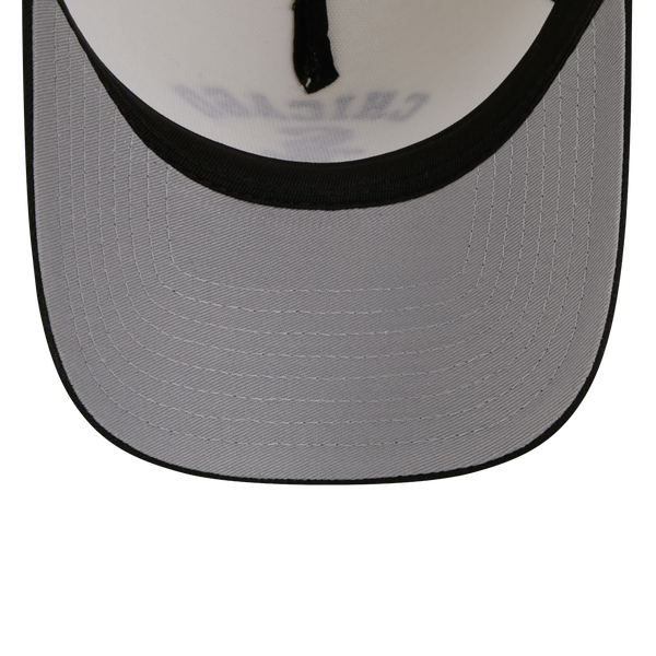 New Era White Sox 9FORTY A-Frame UPSD Arch Cap - Adult - Black/White - Image 7