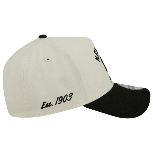 New Era Yankees 9FORTY A-Frame Arch Cap - Adult - White/Black - Image 6