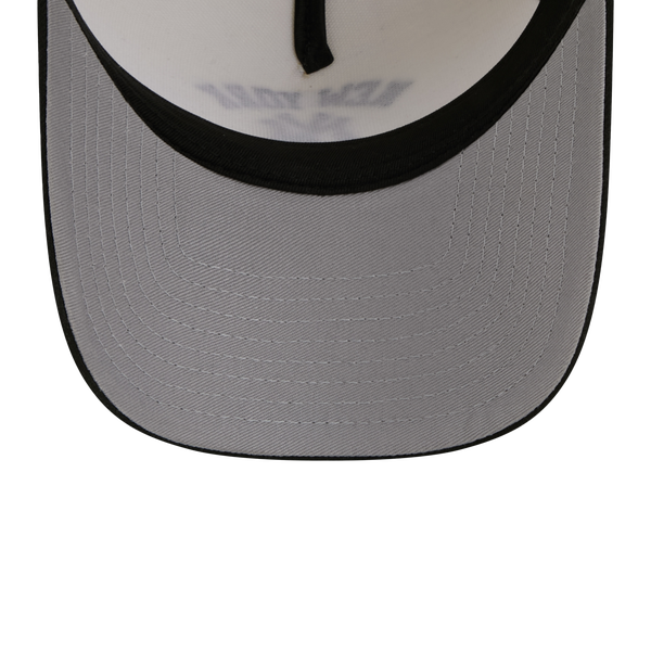 New Era Yankees 9FORTY A-Frame Arch Cap - Adult - White/Black - Image 7