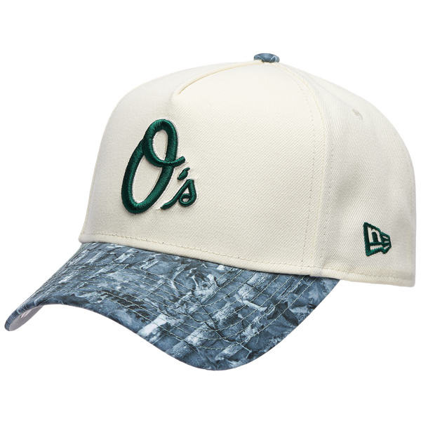 New Era Orioles 9FORTY A-Frame Tonal Realtree Cap - Adult - Chrome/Olive/Multi