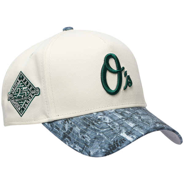 New Era Orioles 9FORTY A-Frame Tonal Realtree Cap - Adult - Chrome/Olive/Multi - Image 3