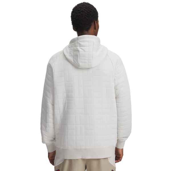 Under Armour Unstoppable Fleece Texture F/Z - Men's - Summit White/Black - Image 2