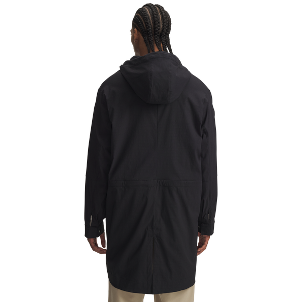Under Armour Unstoppable Textured Long Jacket - Men's - Black/Black/Black - Image 2