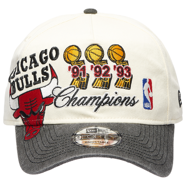 New Era Bulls 940 A Frame HWC Trophy Cap - Adult - White/Black - Image 2