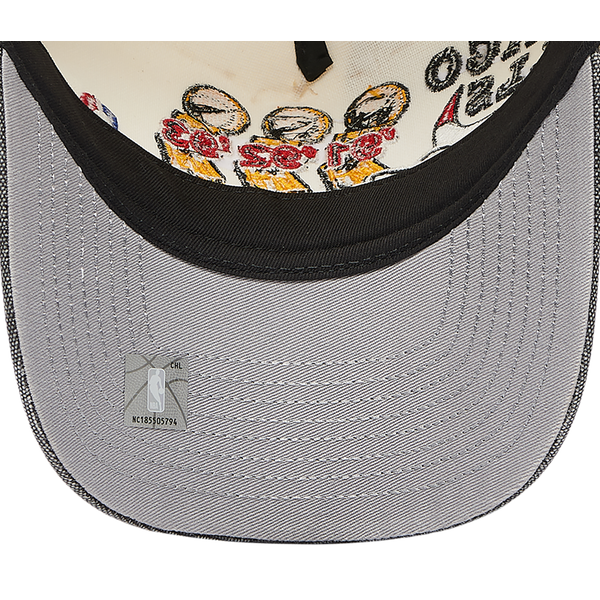 New Era Bulls 940 A Frame HWC Trophy Cap - Adult - White/Black - Image 5