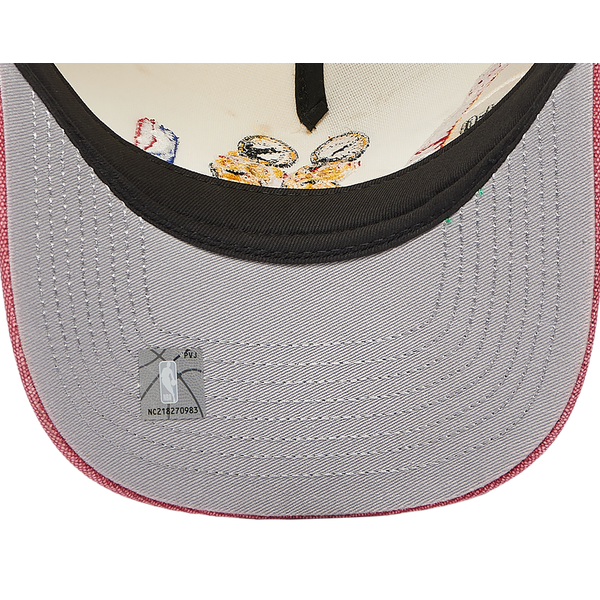 New Era Rockets 940 A Frame HWC Trophy Cap - Adult - White/Black - Image 5
