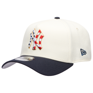 New Era Yankees 940 A Frame American Stars Cap - Adult - White/Navy