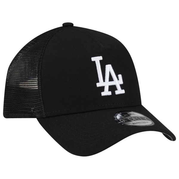New Era Dodgers 940AF Script Trucker Cap - Adult - Black - Image 3