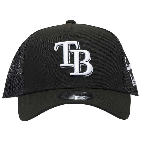 New Era Rays 940AF Script Trucker Cap - Adult - Black - Image 2