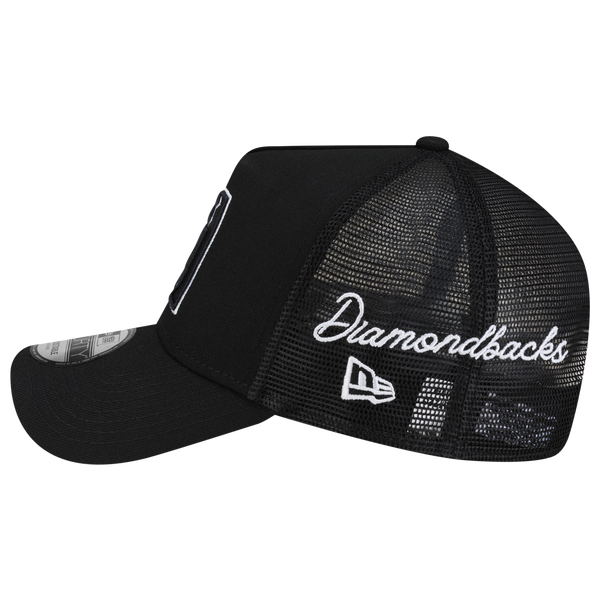 New Era Diamondbacks 940AF Script Trucker Cap - Adult - Black - Image 6