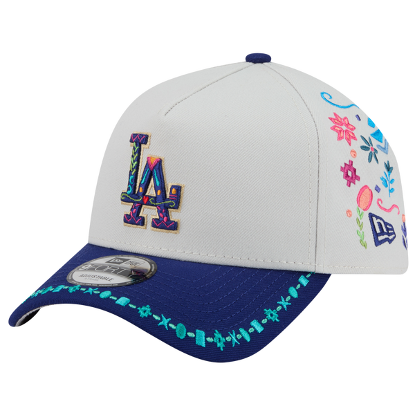 New Era Dodgers 9FORTY A-Frame Heritage Cap - Adult - Multi/Navy