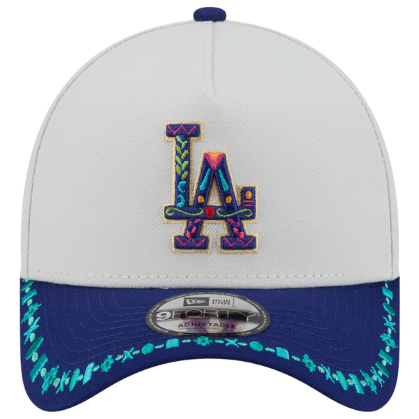 New Era Dodgers 9FORTY A-Frame Heritage Cap - Adult - Multi/Navy - Image 2