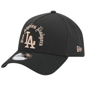 New Era Dodgers 9FORTY A-Frame Gothic Cap - Adult - Black