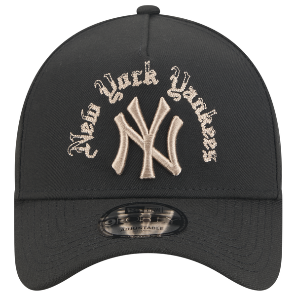 New Era Yankees 9FORTY A-Frame Gothic Cap - Adult - Black - Image 2