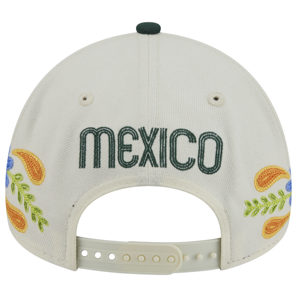 New Era Mexico 9FORTY A-Frame Heritage Cap - Adult - White/Green - Image 5