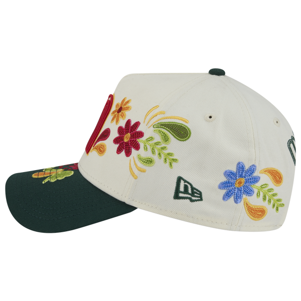 New Era Mexico 9FORTY A-Frame Heritage Cap - Adult - White/Green - Image 6