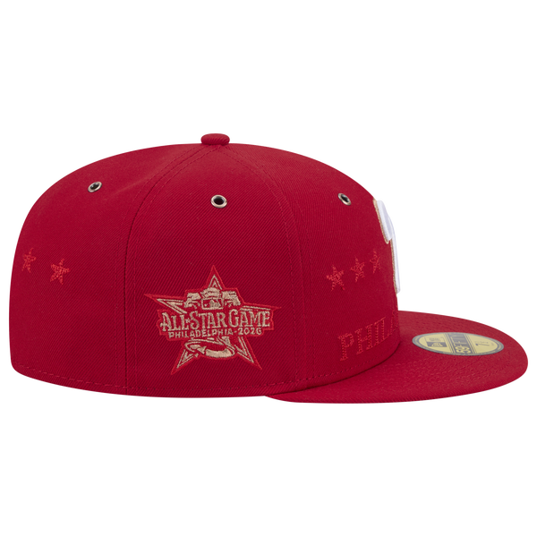 New Era Phillies MLB ASG '26 OF 5950 Cap - Adult - Red - Image 5
