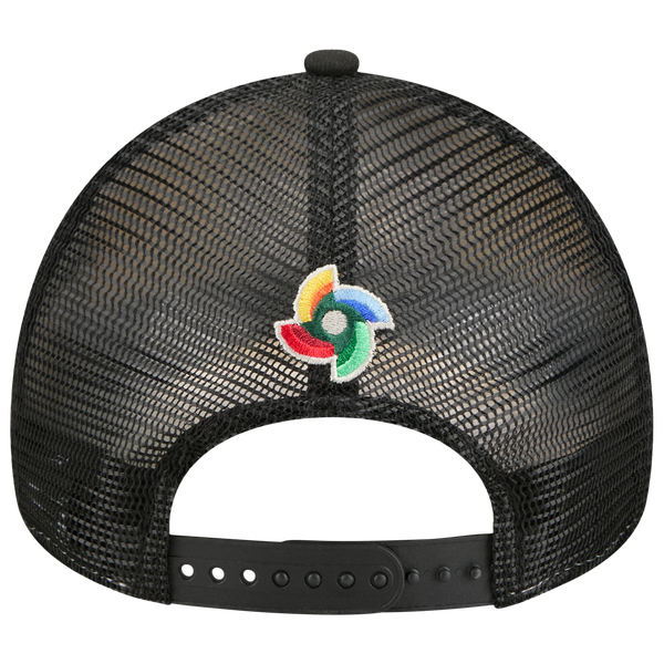 New Era Puerto Rico 940AF WBC Colorful Trucker Cap - Adult - Black/White - Image 6