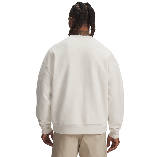 Under Armour Icon Rev Terry Crew - Men's - Summit White/Summit White - Image 2