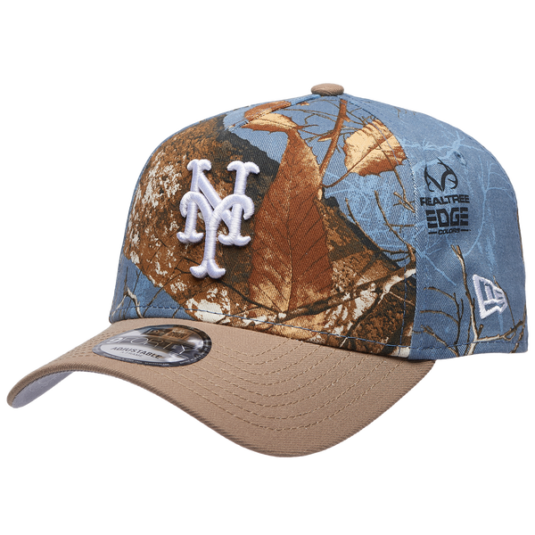 New Era Mets 940 A-Frame RealTree Cap - Adult - Realtree Camo/Tan