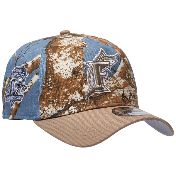 New Era Marlins 940 A-Frame RealTree Cap - Adult - Tan/Realtree Camo - Image 3