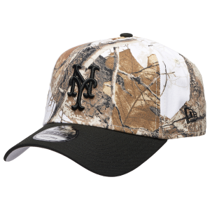 New Era Mets 940 A-Frame Snow RealTree Cap - Adult - Realtree Camo/Black