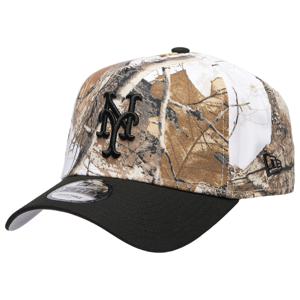 New Era Mets 940 A-Frame Snow RealTree Cap - Adult - Realtree Camo/Black